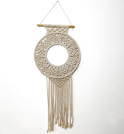 Belize Macrame Mirror