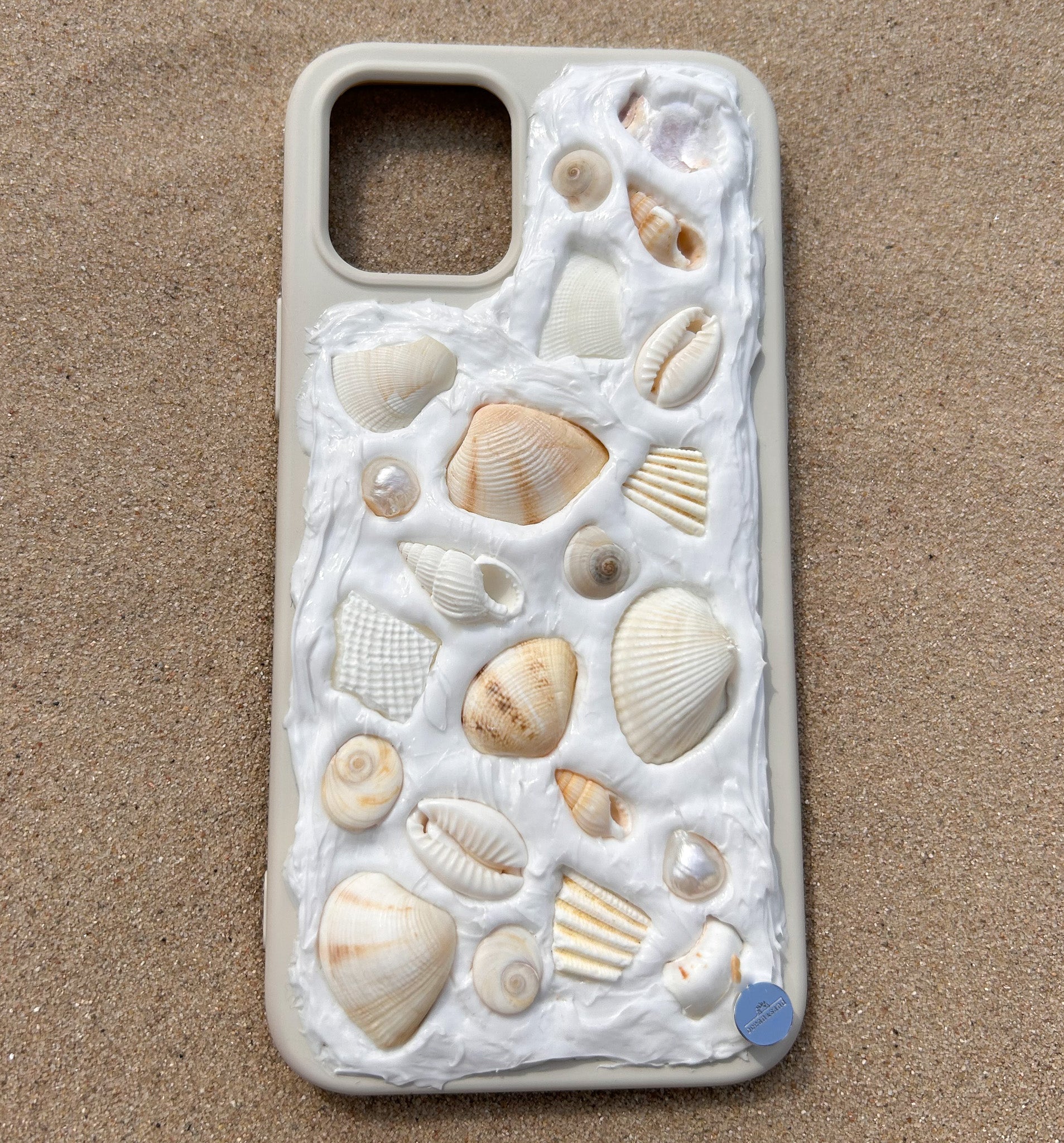 Seashell Phone Case Light Natural Tones ocean sand